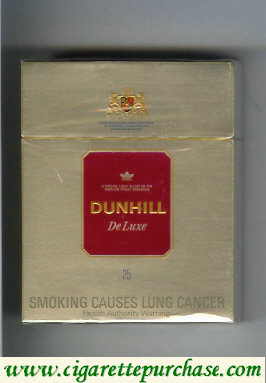 Dunhill De Luxe 25 cigarettes hard box